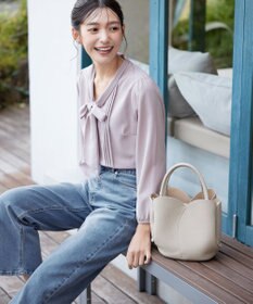 Tiaclasse 【安田美沙子さん/小倉優子さん着用】【洗える】ストレッチワイドデニム