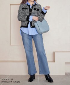 Tiaclasse 【安田美沙子さん/小倉優子さん着用】【洗える】ストレッチワイドデニム