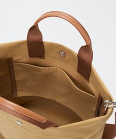 TOPKAPI 【Breath TOPKAPI】シティ プリント キャンバス スクエアトートバッグ / ショルダー付き