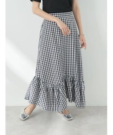 earth music&ecology イレヘムチェックスカート