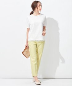 自由区 【接触冷感・撥水防汚加工】COOLMAX テーパードパンツ