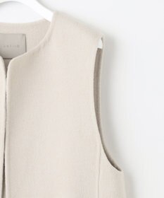 UNFILO 【撥水】ウール混リバー ジレ