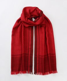 AURORA 【 LANVIN COLLECTION（ランバン コレクション） 】シルクウールロゴジャカードストール