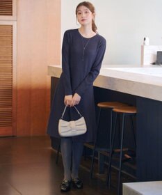 Tiaclasse 【選べる着丈・洗える】 ニットワンピース