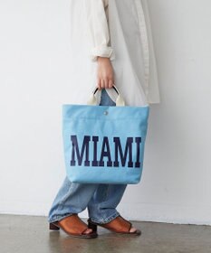 TOPKAPI 【Breath TOPKAPI】シティ プリント キャンバス スクエアトートバッグ / ショルダー付き