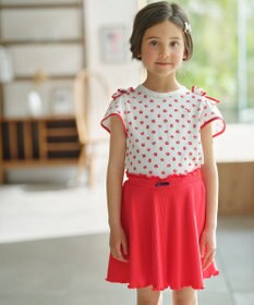 組曲 KIDS 【インパンツ付き】【110-140cm】フレアテレコ スカート