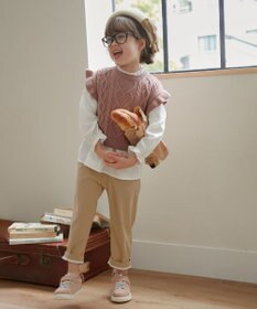 ANY KIDS ニットベストレイヤードチュニック