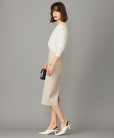 ICB L 【セットアップ対応】ウールストレッチ タイトスカート