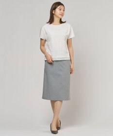 J.PRESS LADIES 【セットアップ対応・洗える・撥水】コットンFITTY スカート