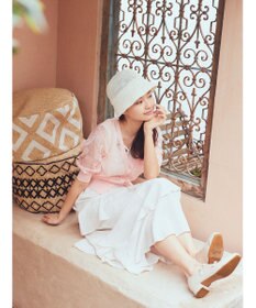 earth music&ecology 花柄シアーカーディガン