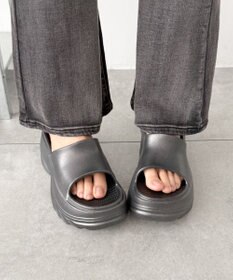 WEGO 厚底デザインラバーサンダル