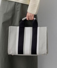23区 【先行予約】ストライプキャンバス トートバッグ
