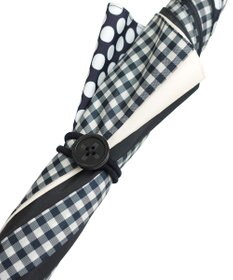 +RING レディース向け プラスリング 長傘60cm BLK/GNG T1290