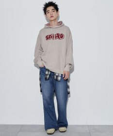 WEGO 【ユニセックス着用ITEM】ジャガードグラフィックパーカー