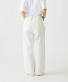 caqu Linen sagging wide pants ワイドシルエットリネンデニム