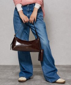 style code 【Ungrid/アングリッド】　ポーチチャーム付　ワイドバックルベルト ワンハンドルショルダーバッグ
