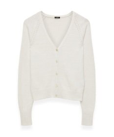 JOSEPH 【洗える】リネンブレンド  カーディガン