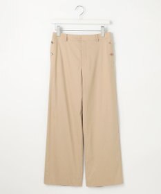 J.PRESS LADIES S 【セットアップ対応・洗える】セルロースリネンストレッチ ワイド パンツ