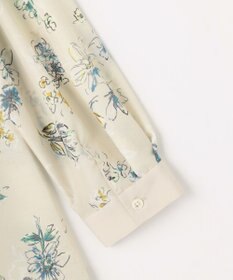 自由区 L エアリーローン花柄プリント ブラウス