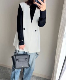 Green Parks AnriettMusee ネック切替デザインベスト