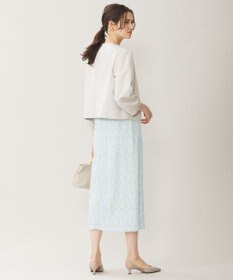 自由区 S 【洗える】グログランパフスリーブ ジャケット