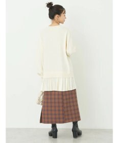 earth music&ecology チェックナロースカート