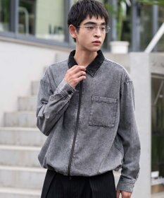 WEGO 【ユニセックス着用ITEM】デニムシャツジャケット
