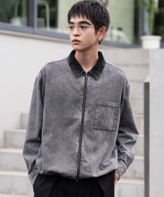 WEGO 【ユニセックス着用ITEM】デニムシャツジャケット