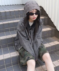 WEGO 【ユニセックス着用ITEM】デニムシャツジャケット