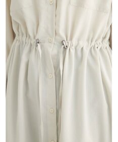Green Parks ミディ丈ドロストシャツワンピース