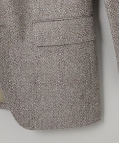 GOTAIRIKU 【DELFINO】ナポリジオメトリックツイード ジャケット_ブラウン