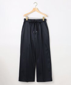 組曲 L バックウォームサテン ドロストワイドパンツ