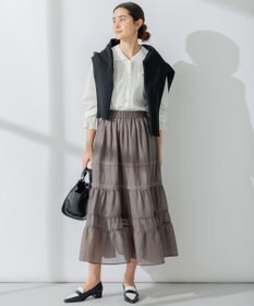 組曲 レースコンビセーラーカラー ブラウス