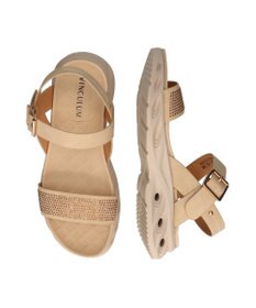 Bridget Birkin 【VINCULUM】ラインストーンフレックスソールサンダル