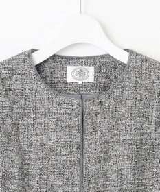J.PRESS LADIES 【セットアップ対応】Light Tweed ノーカラー ジャケット