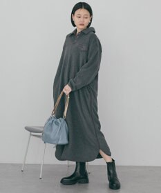 AMERICAN HOLIC ハーフスナップフリースワンピース