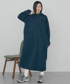 AMERICAN HOLIC ハーフスナップフリースワンピース