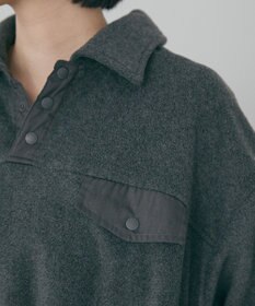 AMERICAN HOLIC ハーフスナップフリースワンピース