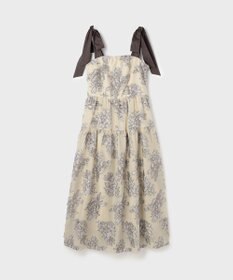 GRACE CONTINENTAL シアージャガードティアードワンピース
