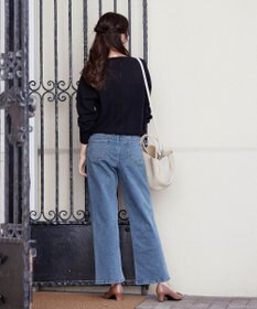 Tiaclasse 【安田美沙子さん/小倉優子さん着用】【洗える】ストレッチワイドデニム