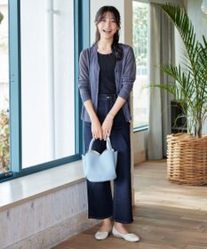 Tiaclasse 【安田美沙子さん/小倉優子さん着用】【洗える】ストレッチワイドデニム