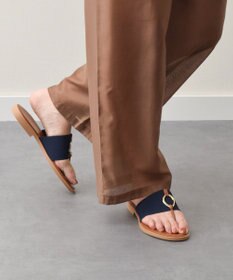 INTER-CHAUSSURES 【ITALIAN SHOEMAKERS】メタルモチーフトングサンダル
