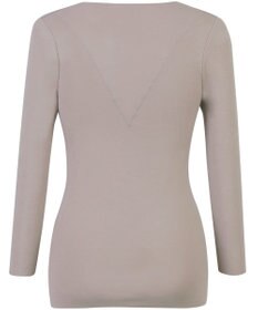 Wing あったかインナー 綿100％(肌側) 集中保温(背中) 【綿の贅沢 ここちフラット 集中保温】 8分袖 長袖 秋 冬 EL4868 ウイング／ワコール