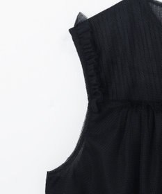 GRACE CONTINENTAL チュールノースリーブ トップ