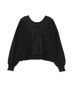 earth music&ecology 【2WAY】レーストリムシアーニットカーディガン