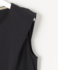 自由区 【接触冷感・洗える・XSサイズあり】ハイツイストポンチノースリーブインナー カットソー