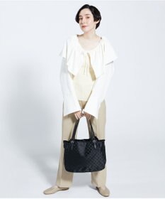 Y'SACCS 【Y’SACCS vous et】ドットジャカード マルチウェイトート Mサイズ