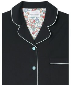 une nana cool 【綿100%】60/2 やわらか天竺 半袖開襟パジャマ MADE WITH LIBERTY FABRIC