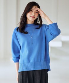 ANY 【5色展開】ハイネックデイリーニット ブルー