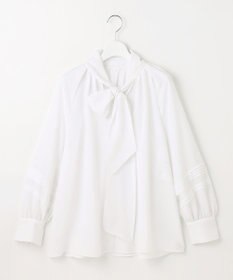 自由区 【カタログ掲載】ソフトスパンビエラボウタイ ブラウス